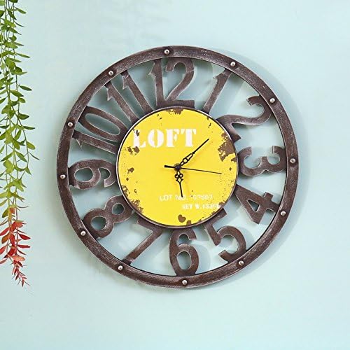 Continental retro creative wall clock home decor and living room with bar and restaurant and wall hangings wall mount wall decorations Crafts