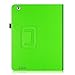 Fintie Folio Leather Case for iPad 2/The New iPad - Built-in Magnet for Sleep/Wake Feature - Green