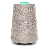 Linen Yarn Cone - 100% Flax Linen - Linen Thread - 1 LBS - Natural Gray - 3 PLY - Sewing Weaving Crochet Embroidering - 3.000 Yards