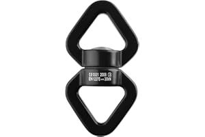 TRIWONDER Swing Swivel 30kN Micro Rotator Swivel Rotational Device Hanging Accessory for Rock Climbing, Hammock, Web Tree Swi