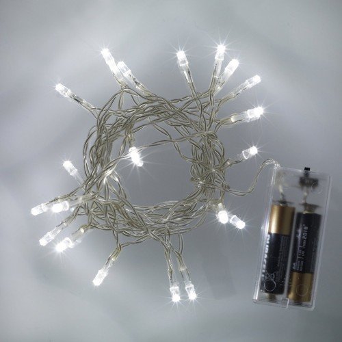 eBuzz Battery Operated Fairy Lights with 20 White LEDs (Bright White)