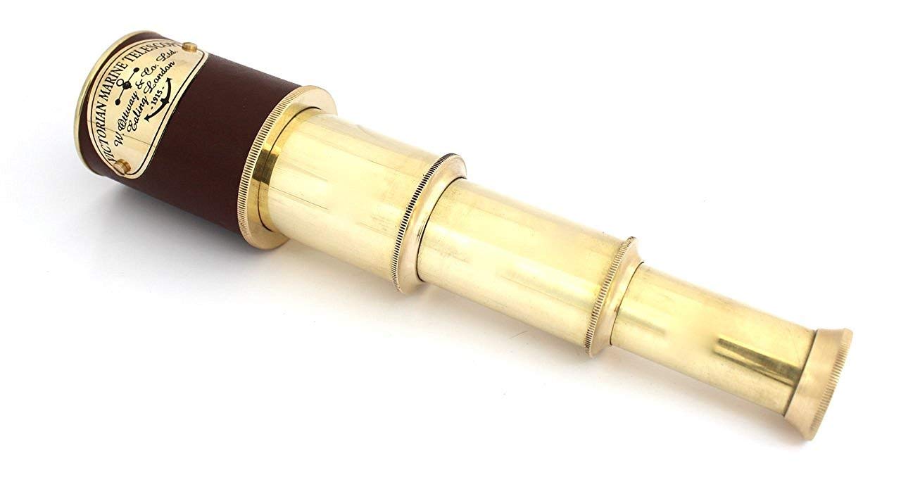 Nautical Marine Spyglass Pirate Brass Telescope Victorian Marine Telescope Nautical Collectibles