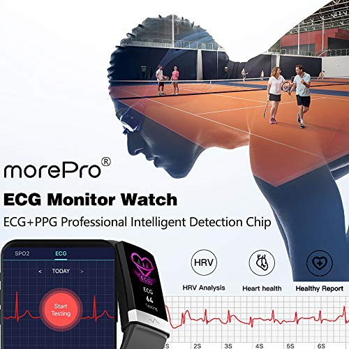 MorePro Fitness Tracker HRV,HD Color Screen Activity Tracker with Heart