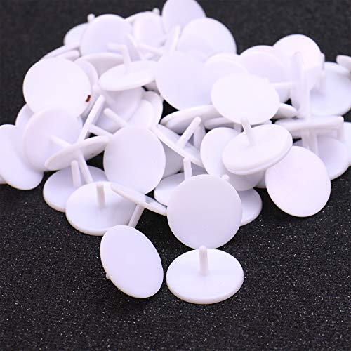 Monrocco 100 Pcs White Plastic Golf Ball Position Marker Outdoor Ball Markers