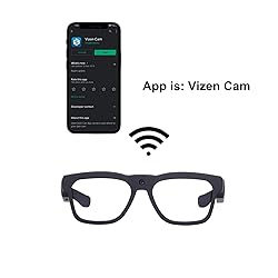 OhO sunshine 128GB WiFi Camera Glasses,Streaming