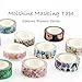 R Molshine Set of 22 Decorative Japanese Washi Masking Adhesive Tape – Seasons Flowers Series - Collection, (15mm x 7m, 0.59 inch x 7.6 yards) for DIY