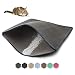 WePet Cat Litter Mat, Kitty Litter Trapping Mat - Large Size, Honeycomb Double Layer Mats, No Phthalate, Urine Waterproof, Easy Clean, Scatter Control, Catcher Litter Box Rug Carpet 30x25 Inch Grey