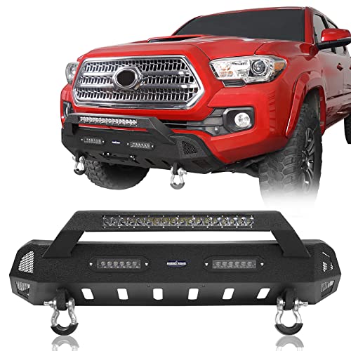 Hooke Road Stubby Front Bumper Solid Steel Offroad Bumper