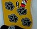 Toejamr Stomp Pads - 4 Puppy Paws - Gray