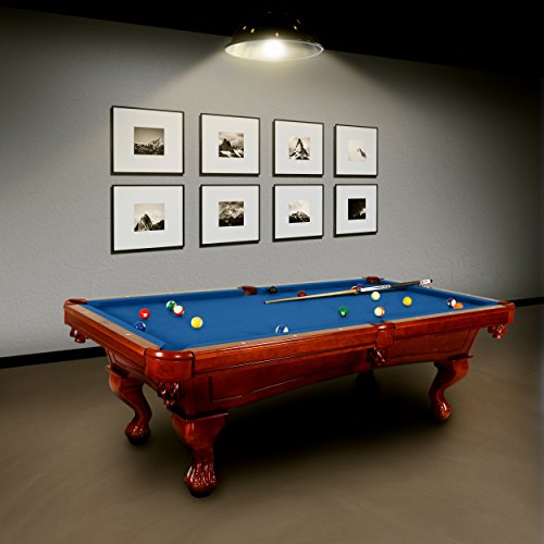 Harvil Bellagio Slate Pool Table 8-Foot with Blue Felt. Includes On-Site Delivery, Professional Installation and Accessories