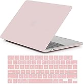 Se7enline Compatible with MacBook Pro Case 16 inch 2021/2022/2023/2024 M4 M3 M2 M1Chip Model A2485 A2780 A2991 A3403 Matte Laptop Protective Hard Shell Case with Keyboard Cover Skin,Rose Quartz