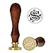 Yoption Initial Alphabet Wax Seal Stamp, Retro Letter S Sealing Wax Stamp Brass Head Wooden Handle for Wedding Party Invitation Envelopes