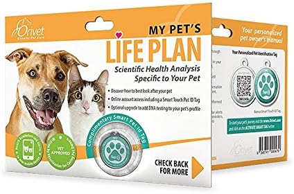 Orivet LifePlan and TapTag Smart Pet Identification Tag