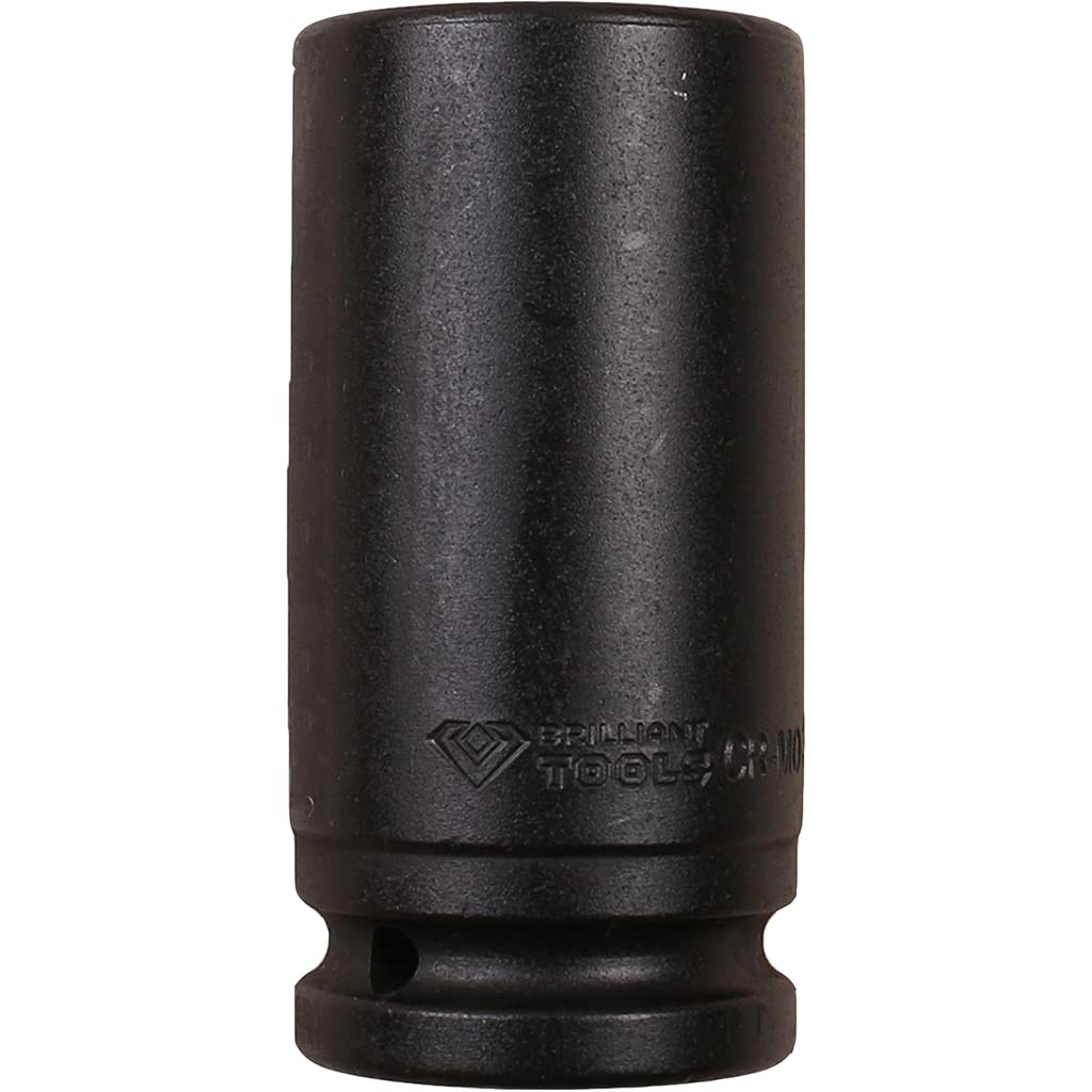 BRILLIANT TOOLS BT025612 3/4 Inch Impact Socket Hexagonal 33 mm Long [Powered by KS Tools]