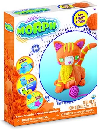 Morph Atomic Orange Malleable Play Dough &amp; Modeling Fluff Putty Clay Toy for Kids | 2.5 oz