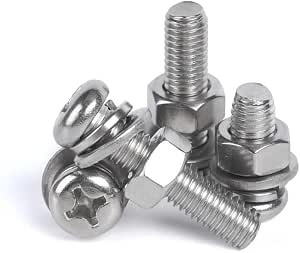 Vis à Tête Ronde Phillips M4 X 80mm - Acier Inoxydable 304 - Lot De Vis Neuves - Norme GB818