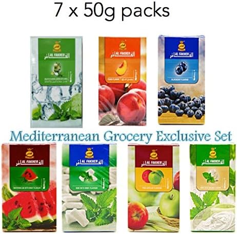 Al Fakher BEST SELLER Variety Pack of 50g ( 7 pack = 350g)