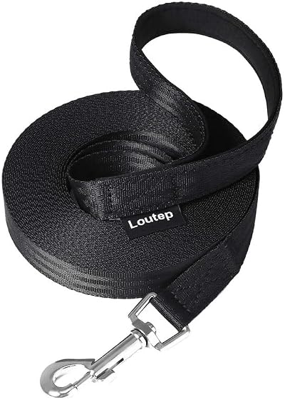 Loutep Training Lead for Dogs Nylon Leash 3m to 30m Padded Handle