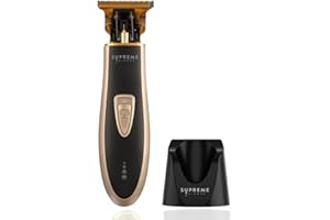 Men's Hair Trimmer by SUPREME TRIMMER - ST5210 Beard Trimmer for Men Professional Barber Liner Cordless Hair Clipper – Gold T