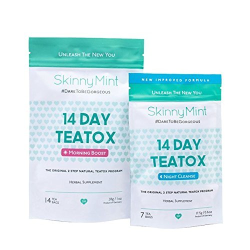 SkinnyMint 14 Day Starter Teatox Herbal Weight Loss Tea Natural