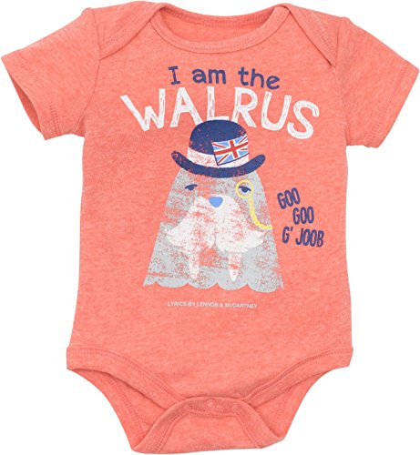 The Beatles Lyrics Infant Baby Boys' 5 Pack Onesies Blue, Red, White, Navy, Grey (3-6 Months) - Thumbnail 3