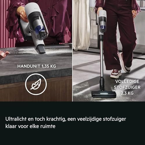 Aspirateur Balai sans Fil 7000 AP72UB21AM, Aspirateur à Manche et à Main 2 en 1, Jusqu'à 50 Min d'Utilisation, AllFloor Auto LED Buse pour Tous Sols, Filtration HEPA en 6 étapes, 0,3 L