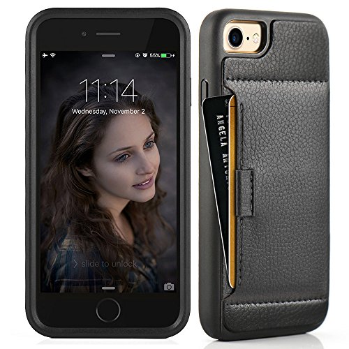 Iphone 7 wallet case, zve iphone 7 credit card holder s…