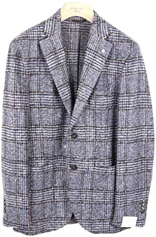 Amazon エルビーエム1911 ウール 2bシングルテーラード ジャケット チェック柄91a ネイビー グレー メンズ コート ジャケット 通販