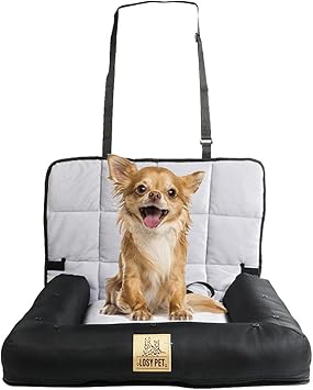 Amazon ペットドライブシート 軽自動車 助手席 小型犬ドライブベッド チワワ トイブードル ポメラニアン パピヨン等に向け キャリー 後部座席用 防水 車用ペットシート 2way 寝床 洗える ドライブボックス 4kg以下 Sサイズ Losy Pet カー用品 通販