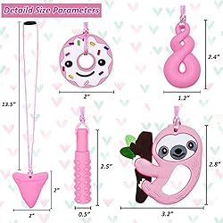 Chew Necklaces for Sensory Kids, Silicone Chewy