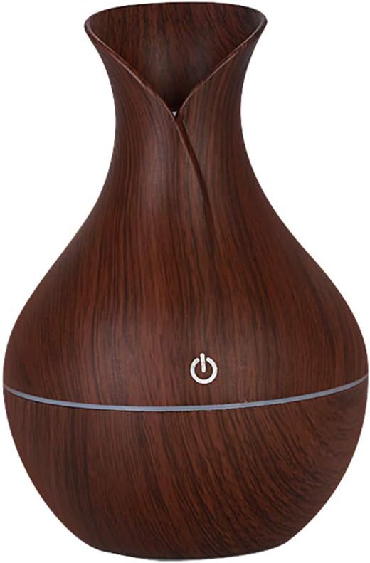 ObestChoose Aroma Essential Oil Diffuser Ultrasonic Air Humidifier with Wood Grain LED Lights for Office Home Spa Yoga