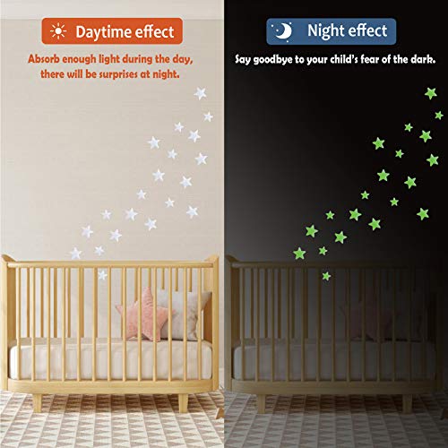 3 Shooting+Stars+Bright+Stickers+Ceiling+Decals+Bedroom