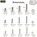 Tamier 500PCS M3/M4/M5 Stainless Steel Button Head Screw Hex Socket Head Cap Nuts and Bolts Assortment Kit