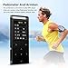 MP3 Player,MP3 Player with Bluetooth,16GB Music Player with FM Radio/Voice Recorder,HiFi Lossless Sound Quality,Metal, Alarm Clock, Touch Button, HD Sound Quality Earphone, with an Armband