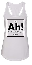 Ladies Tank Top Ah! The Element of Surprise White L
