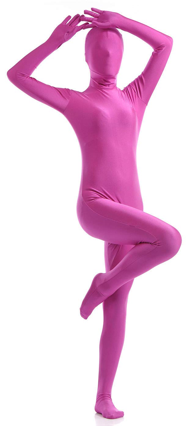 Photo 1 of Aniler Men's and Women's Spandex Full Body Zentai Costume Bodysuit (Medium, Hot Pink)