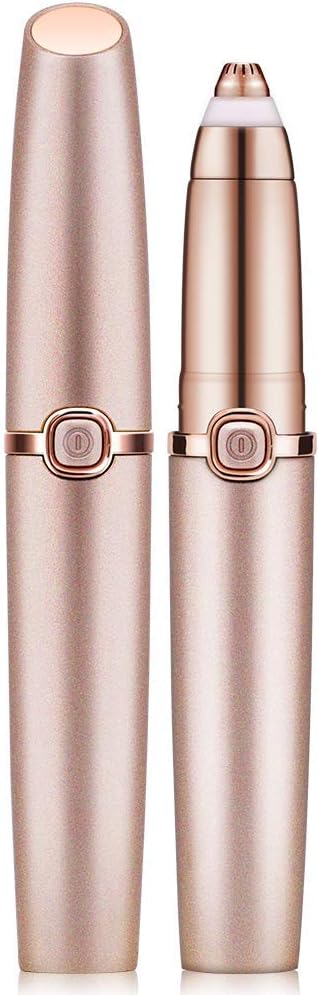 Eyebrow Hair Remover for Women, Painless Eyebrow Trimmer, Facial Hair Removal, Electric Eyebrow Shaver with Light
