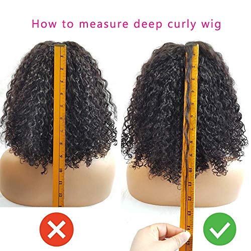 Sdamey Short Bob Wigs Water Wave Lace Front Wigs Human Hair Wigs for ...
