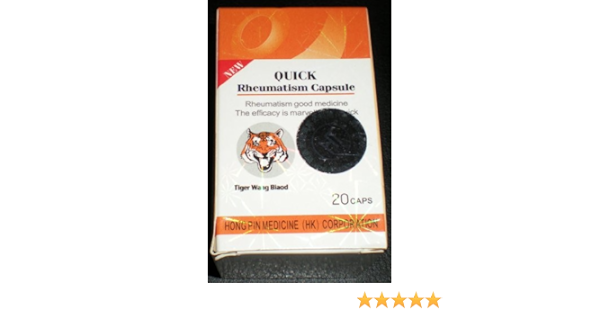 Amazon Com Quick Rheumatism Capsules Tiger Wang Biaod 20 Herbal Capsules Health Personal Care