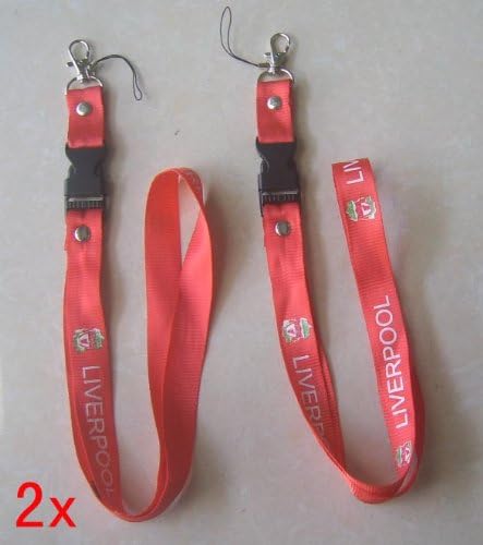 2 x Lanyard Key Chain Keyring Holder LIVERPOOL L1LR