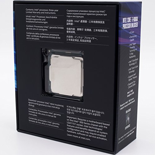 Intel Core I7 8086K Desktop Processor 6 Cores Up To 5 0 GHz Unlocked LGA 1151 300 Series 95W 