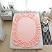 100% Cotton Solid Children Fitted Sheets Soft Single Deep Twin Cute Fitted Aesthetic Bed Sheet (Twin, Pink)