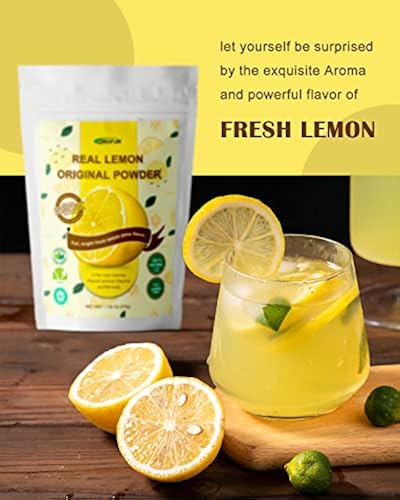 ORGFUN Original Lemon Powder, Freeze Dried Lemon Juice Powder