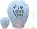 1 Each The Original SKY Lantern-Love Lantern - in 100 Languages - White Fully Assembled