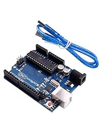 KeeYees - Kit de impresora profesional 3D CNC con tutorial para Arduino, CNC Shield V3 w Jumpers + UNO R3 Board + 4 piezas RAMPS 1.4 interruptor mecánico Endstop & DRV8825 GRBL motor Stepper conductor disipador de calor