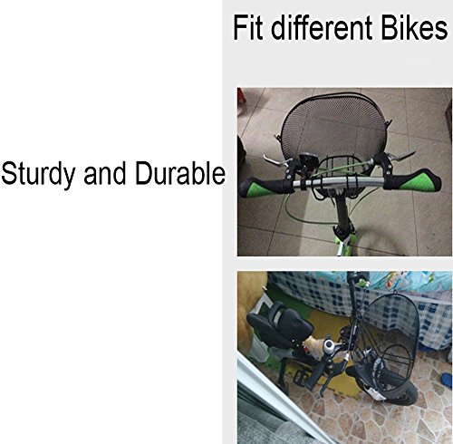 image for Metal Wire Bicycle Front Basket, YIFAN Easy Mount Handlebar Storage Bi