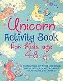 Unicorn Activity Book for Kids age 4-8: Coloring