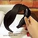 Yaheeda Women Hair Band Hair Accessory,Handcraft Wave Shape Solid Headband for Women and Girls,Black