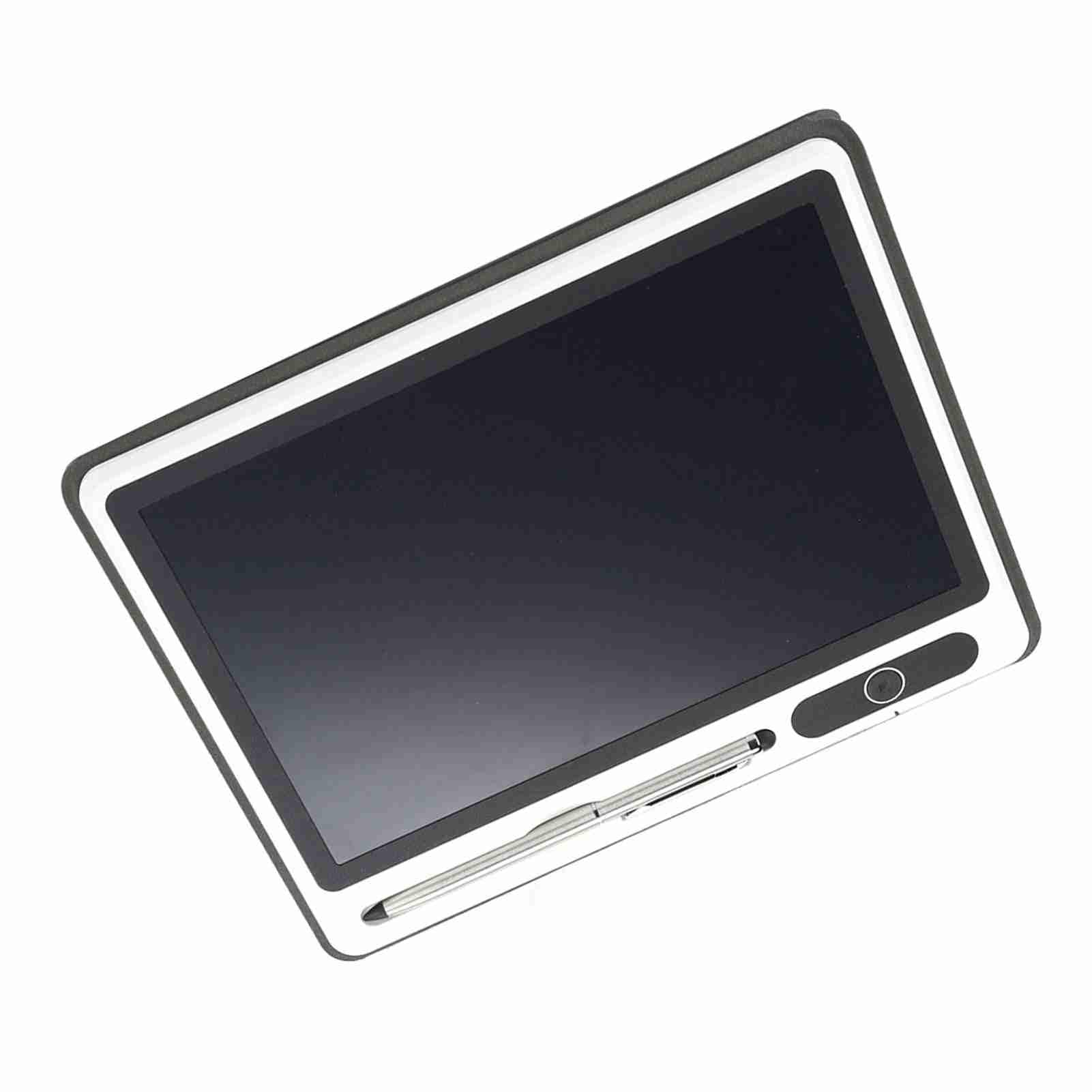 Electric Notepad 9Inch Electronic Notepad Lcd Tablet Drawing Pad Business Supplies Hand Painting Tool (Black with leather case)