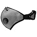 RZ Dust Pollution Allergy Mask M2 Mesh - Titanium - BONUS Includes 5 Replaceable 99.9% Efficient Active Carbon Filters (X-Large)